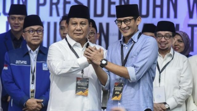 Calon Presiden No urut 2 Prabowo - Sandi. (Int)