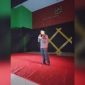 Wakil Bupati Takalar H Achmad Daeng Se’re saat memberikan sambutan di acara malam Pakkio Sumanga ke-IV di Gedung Islamic Center, Minggu (21/4)