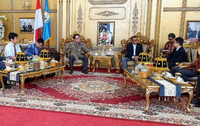 					Gubernur Sulsel Nurdin Abdullah saat perwakilan pemerintah Jepang