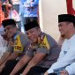 Bupati Gowa, Adnan Purichta Ichsan bersama Kapolda Sulsel Irjen Pol Hamidin yang didampingi Kapolres Gowa, AKBP Shinto Silitonga dan Ketua KPU Gowa, Muhtar Muis, Jumat (31/5/2019).(Berita.news/ACP)