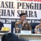Pembukaan rapat pleno terbuka rekapitulasi perolehan suara tingkat Kabupaten Gowa, berlangsung di Aula KPU Gowa.