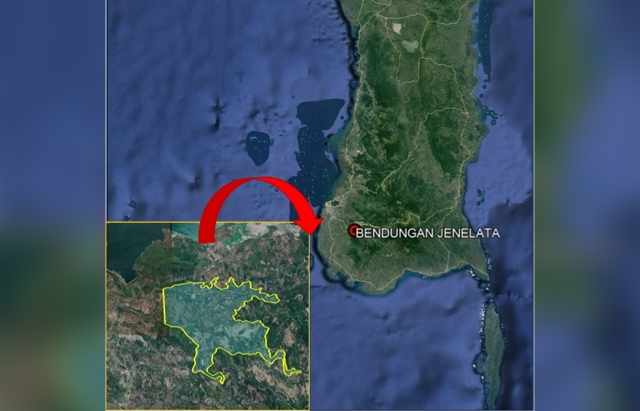 Peta Lokasi pembanguna mega proyek Bendungan Jenelata di Kecamatan Manuju, Kabupaten Gowa