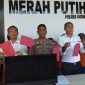 Press Conference 10 pelaku kasus 3C yang berhasil dibekuk Polres Gowa dalam kurun waktu sepekan