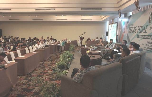 Diskusi PB HMI tentang People Power, di Makassar, Jumat (17/5/2019). (IST)