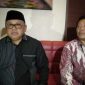 Konferensi pers pemberhentian Direktur RSUD Lanto Dg Pasewang oleh Syafruddin Nurdin (kiri) Khalid Salih ketua Persi (kanan). (Tribun Jeneponto)