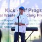 Sekretaris Daerah Kabupaten Gowa, Muchlis saat meresmikan pencanangan Municipal Waste Recycling Project (MWRP) pada Kick off Program MWRP
