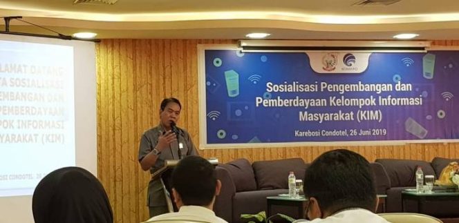 					Kepala Dinas Kominfo Provinsi Sulsel, ir H Andi Hasdullah, MSi saat memberi sambutan