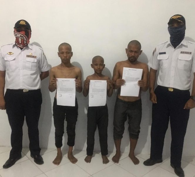 					Pak Ogah yang terjaring dalam giat penertiban Dishub Makassar (ist) 