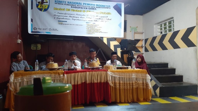 Halal Bi Halal dan Dialog Publik yang digelar oleh Komite Nasional Pemuda Indonesia (KNPI) Bontonompo, Gowa.(Berita.news/ACP) 