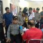 Kegiatan donor darah yang dilaksanakan di Aula Bhayangkara Polres Takalar, Kamis (20/6/2019).(Berita.news/Abdul Kadir)