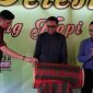 Peresmian Kampung Kopi oleh Gubernur Sulsel, Nurdin Abdullah yang didampingi Bupati Gowa, Adnan Purichta Ichsan. (Berita.news/ACP)