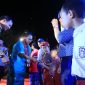 Pj Wali Kota Makassar Dr M Iqbal S Suhaeb bersama Menteri Pemberdayaan Perempuan dan Perlindungan Anak Republik Indonesia Yohana Susana Yembise saat menghadiri penutupan FAN di Fort Rotterdam, Senin (22/7/2019). (BERITA.NEWS/Ratih Sardianti Rosi).
