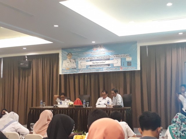 Forum jurnalistik dan SKPD Kota Makassar di Hotel Ramedo Makassar, Rabu (31/7/19). (BERITA.NEWS/Ratih Sardianti Rosi).