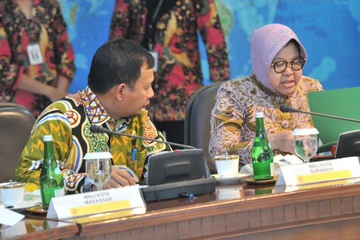 Pj Wali Kota Makassar Dr M Iqbal S Suhaeb saat menghadiri rapat terbatas di Istana Negara, Jalan Merdeka Utara No. 1, Gambir, Jakarta Pusat, Selasa (16/7/2019).