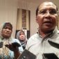 konferensi pers di kediaman mantan wali kota makassar, Moh Ramdhan Pomanto di Jalan Amirullah, Kamis (18/7/19).(Berita.news/Ratih Sardianti Rosi).