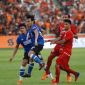 Pemain PSM saat berlagak melawan pemain Persija Jakarta di Stadion Gelora Bung Karno. (Berita.news).