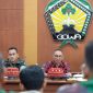 Suasana Rapat Forum Koordinasi Stabilitas Keamanan dan Ketertiban Masyarakat (Kamtibmas) di Baruga Karaeng Pattingalloang, Kantor Bupati Gowa. (BERITA.NEWS/ACP).