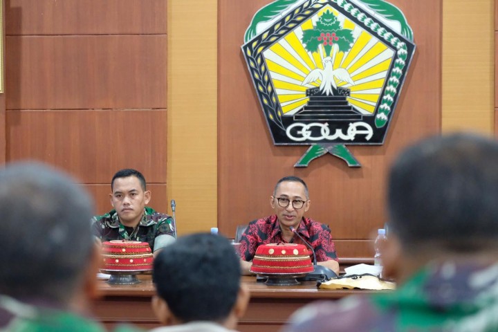 Suasana Rapat Forum Koordinasi Stabilitas Keamanan dan Ketertiban Masyarakat (Kamtibmas) di Baruga Karaeng Pattingalloang, Kantor Bupati Gowa. (BERITA.NEWS/ACP).