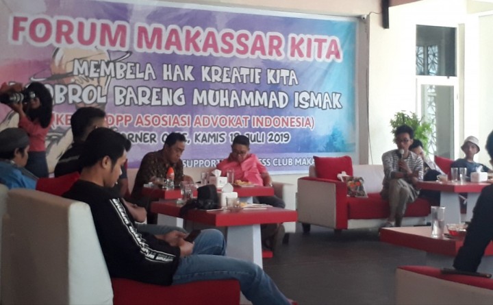 Konferensi pers para kreator muda bersama muhammad ismak di Red Corner Cafe, Kamis (18/7/19). (Berita.news/Ratih Sardianti Rosi).