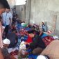 Suasana saat pemotongan hewan kurban di Mapolres Jeneponto. (BERITA.NEWS/Ilham).