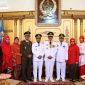Suasana ramah tamah di halaman Rumah Jabatan Gubernur Sulsel, Sabtu (17/8/2019).(BERITA.NEWS/Ratih Sardianti Rosi).
