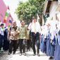 Bupati Gowa, Adnan Purichta Ichsan bersama saat menerima tim penilai Sekolah Sehat di SMP 3 Sungguminasa, Kelurahan Romangpolong, Kecamatan Somba Opu. (BERITA.NEWS/ACP).