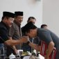 Wakil Bupati Gowa, Abd Rauf Malaganni saat menghadiri rapat Paripurna Pemandangan Umum Fraksi-Fraksi DPRD terhadap Nota Keuangan dan Ranperda PAPBD Pemkab Gowa Tahun Anggaran 2019. (BERITA.NEWS/ACP).