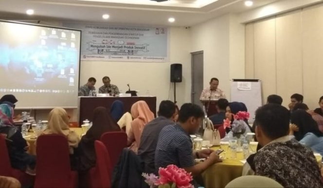 					Sausana pembinaan dan pengembangan startup dan pengelolaan Makassar Teknopark di Hotel Grand Tulip Essential, Kamis (22/8/19).(BERITA.NEWS/Ratih Sardianti Rosi). 
