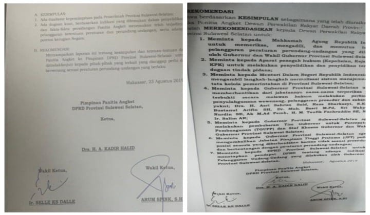 (Foto kiri) Hasil Rekomendasi Versi Dua. (foto kanan) Hasil Rekomendasi Versi Pertama. (BERITA.NEWS/KH).