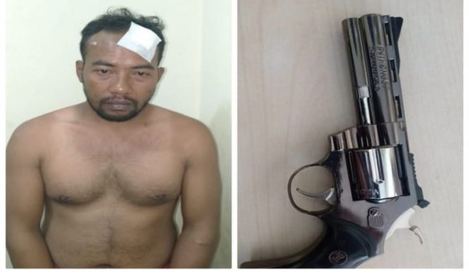 					Pelaku dan barang bukti yang diamankan unit Jatanras Polrestabes Makassar. (BERITA.NEWS). 