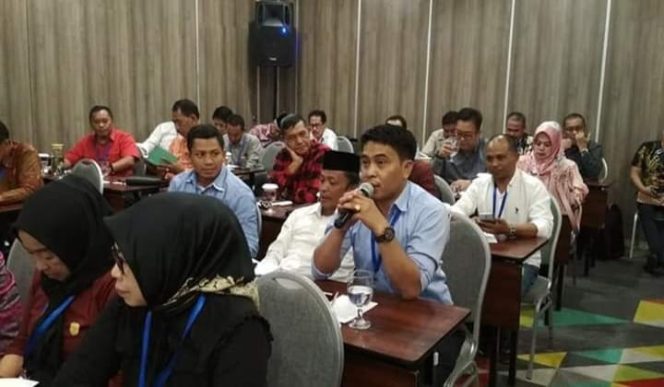 					Politisi PPP Muh. Jufri Baju Biru Saat Mengikuti Pelatihan BPSDM. (BERITA.NEWS/IL). 
