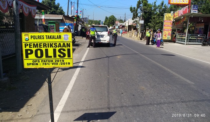 Operasi Patuh 2019 jajaran Satlantas Polres Takalar. (BERITA.NEWS/Abdul Kadir).