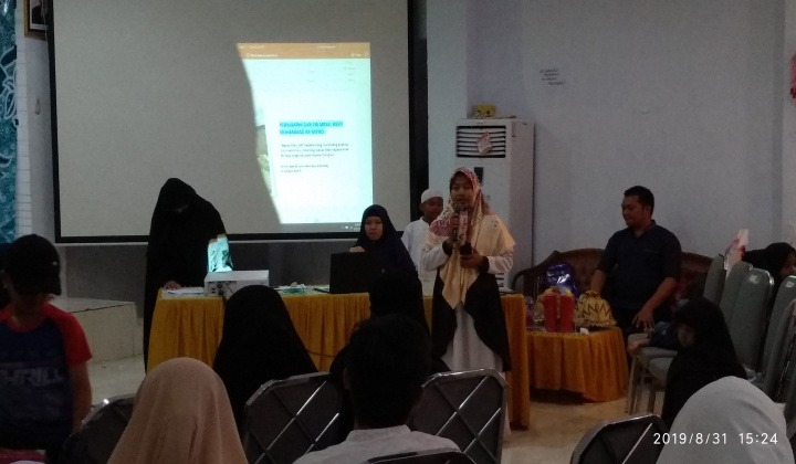 Suasana seminar Parenting dan Ta'aruf RTGI An Naba cabang Takalar di gedung PKK. (BERITA.NEWS/Abdul Kadir).