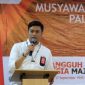 Bupati Gowa, Adnan Purichta Ichsan sesaat setelah terpilih sebagai Ketua Umum Palang Merah Indonesia (PMI) Sulawesi Selatan (Sulsel) periode amanah 2018-2023.