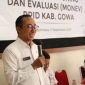 Sekda Gowa, Muchlis saat menghadiri Rapat Monitoring dan Evaluasi Pejabat Pengelola Informasi dan Dokumentasi (PPID) Kabupaten Gowa.