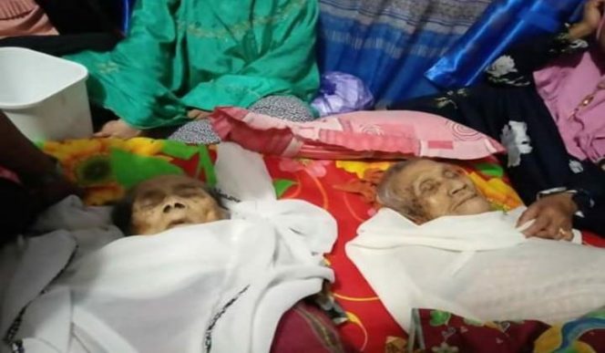 					Daeng Se're dan Daeng Sali, warga asal Dusun Jonjo, Desa Jonjo, Kecamatan Parigi, Kebupaten Gowa yang meninggal di hari yang sama. (BERITA.NEWS/ACP). 