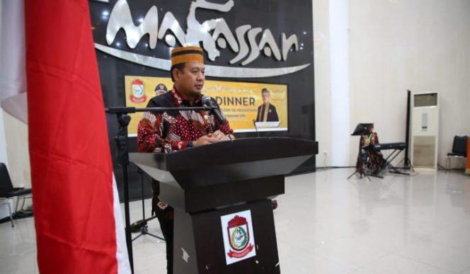 					Pj Wali Kota Makassar Iqbal Suhaeb saat memberi sambutan di Baruga Anging Mamiri, Rabu (4/9/2019). (BERITA.NEWS/Ratih Sardianti Rosi). 