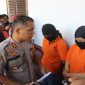 Press Conference pelaku penganiayaan terhadap guru SD di Kabupaten Gowa. (BERITA.NEWS/ACP).