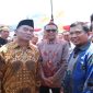 Pj Wali Kota Makassar Iqbal Suhaeb bersama Gubernur Sulsel Nurdin Abdullah menghadiri Hari Aksara Internasional Tingkat Nasional di Lapangan Karebosi Makassar. (BERITA.NEWS/Ratih Sardianti Rosi).