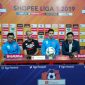 Sesi Konferensiperss Laga Pekan Ke-18 Liga 1 2019 antara Perseru Badak Lampung kontra PSM Makassar, Minggu (15/9/2019). Darije (kanan) dan Wilam Jan Pluim (kiri). (BERITA.NEWS/Alfiandiz).