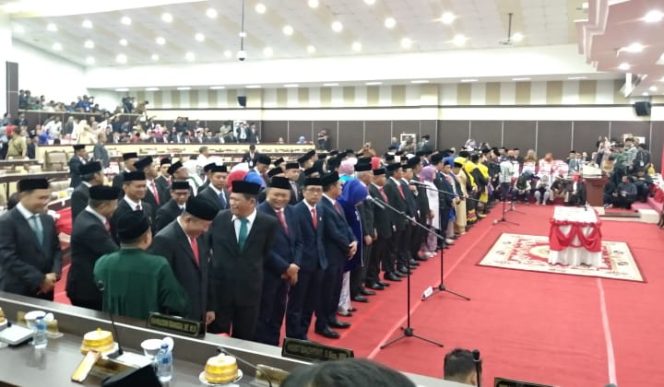 					Pelantikan Anggota DPRD Sulsel Periode 2019-2024. (BERITA.NEWS/Andi Khaerul) 