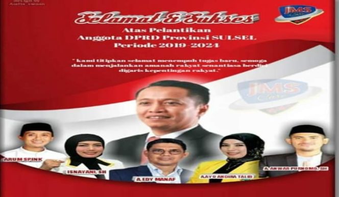 					Foto Iklan Jamaludddin Syamsir ucapan selamat kepada Putra Putri Terbaik Bulukumba. (BERITA.NEWS/IL). 