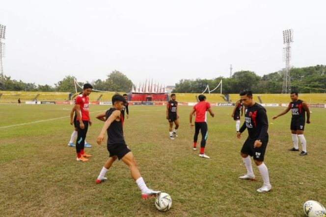 					Para pemain PSM saat latihan. (Alf/BERITA.NEWS)