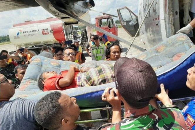 					Salah satu warga Kabupaten Puncak yang menjadi korban saat kontak senjata antara aparat gabungan TNI-Polri dengan KSB di Distrik Mabugi, Selasa (17/9/2019). (Antara/Dok.Humas Kabupaten Puncak/pri)