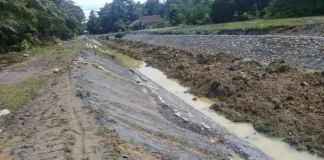 Proyek pembangunan jaringan irigasi D.I Kalaena, Kabupaten Luwu Timur, Sulawesi Selatan.