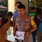 Kapolres Takalar AKBP Gany Alamsyah Hatta saat gelar Press Conference di halaman Mapolres. (BERITA.NEWS/Abdul Kadir).
