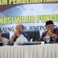 Bupati Bulukumba (pake peci) saat sambutan acara menev dibkabupaten Bantaeng. (BERITA.NEWS/IL).