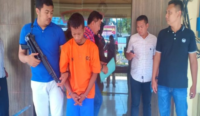 					Tri (28) pelaku Pembobol Counter Handphone di Takalar. (BERITA.NEWS/Abdul Kadir). 