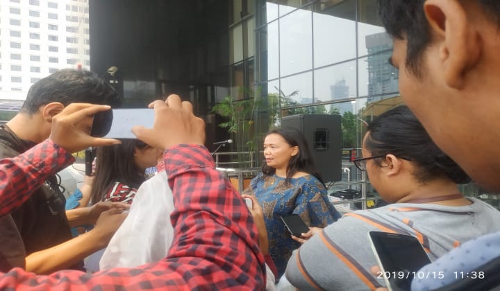 Josi Khatarina saat memberikan keterangan kepada awak media. (BERITA.NEWS/JUN).