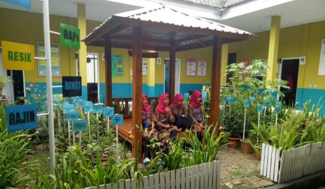 					Tim medis Puskesmas Borong Rappoa memperlihatkan pengunjung  tanaman miana di halaman puskesmas. (BERITA.NEWS/IL). 